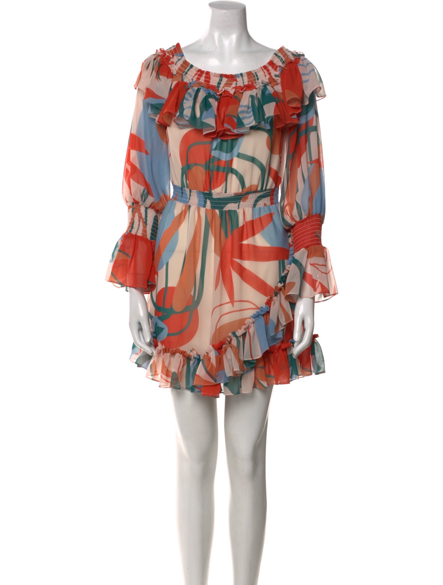 PatBO Printed Mini Dress