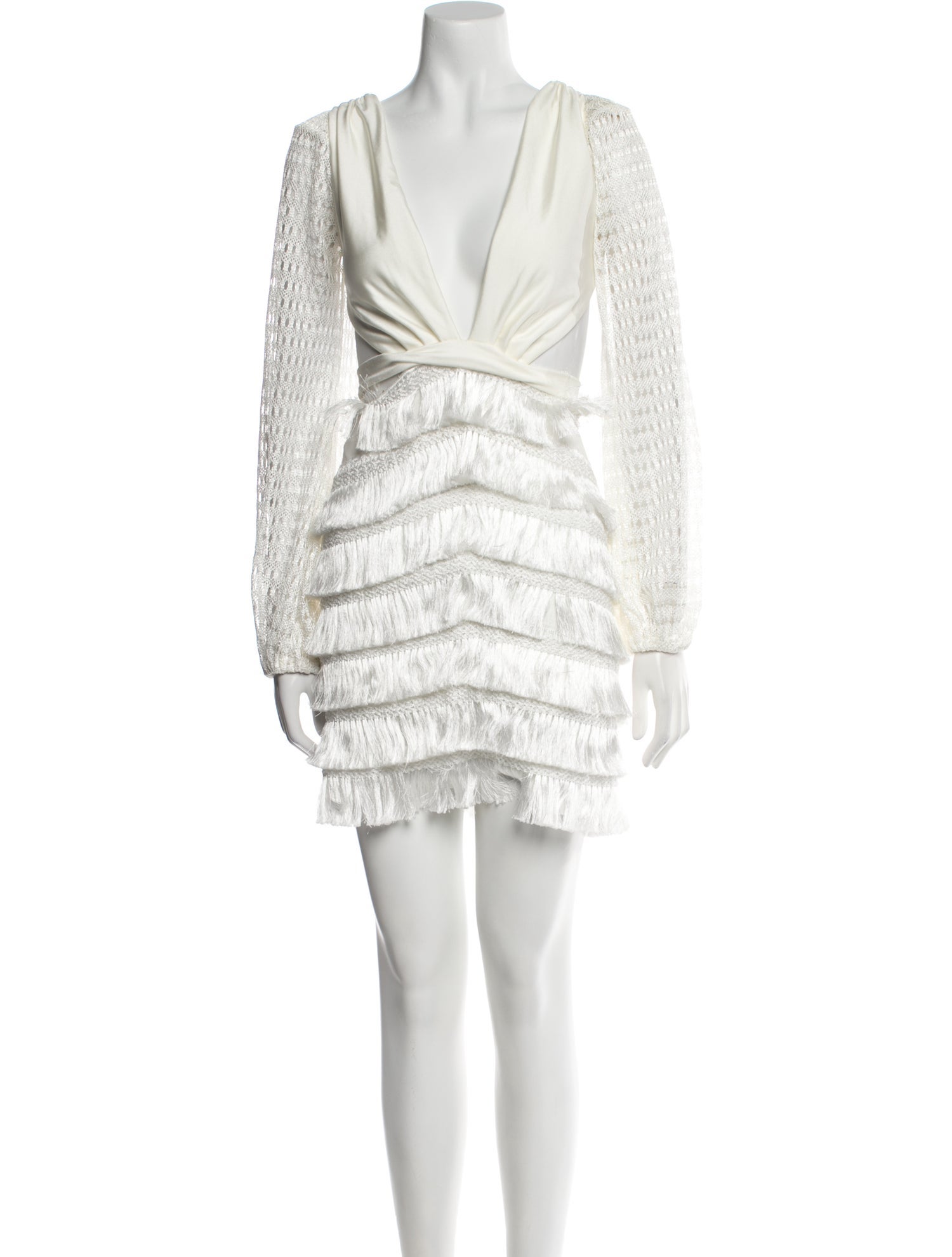 PatBO V-Neck Mini Dress