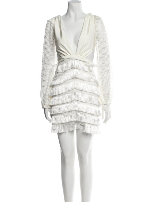 PatBO V-Neck Mini Dress