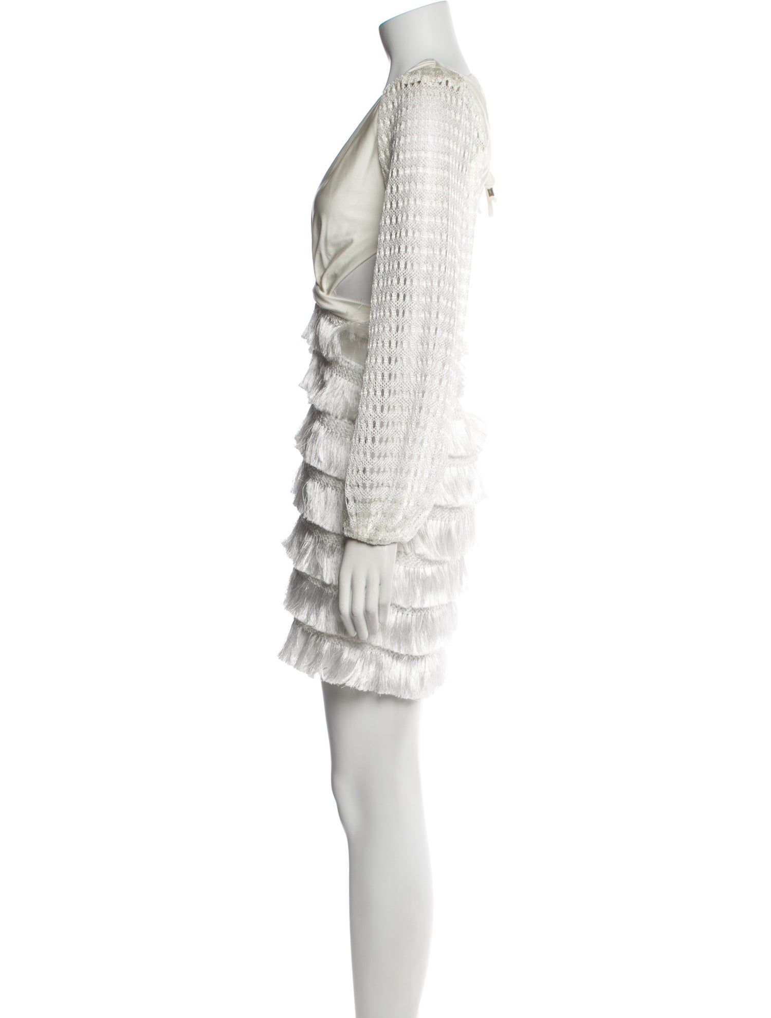 PatBO V-Neck Mini Dress