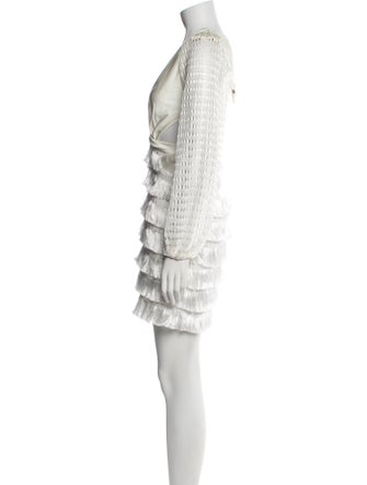 PatBO V-Neck Mini Dress