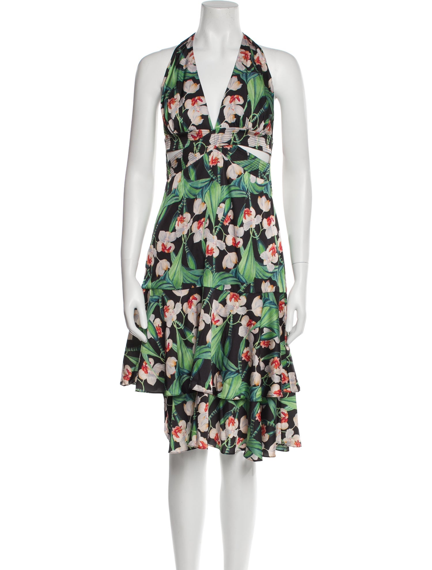 PatBO Floral Print Long Dress