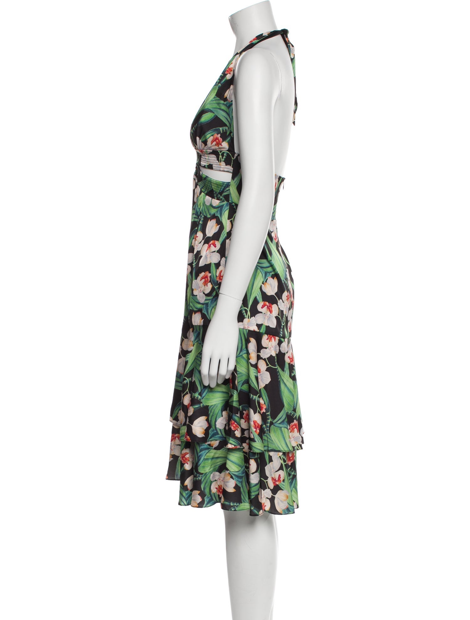 PatBO Floral Print Long Dress