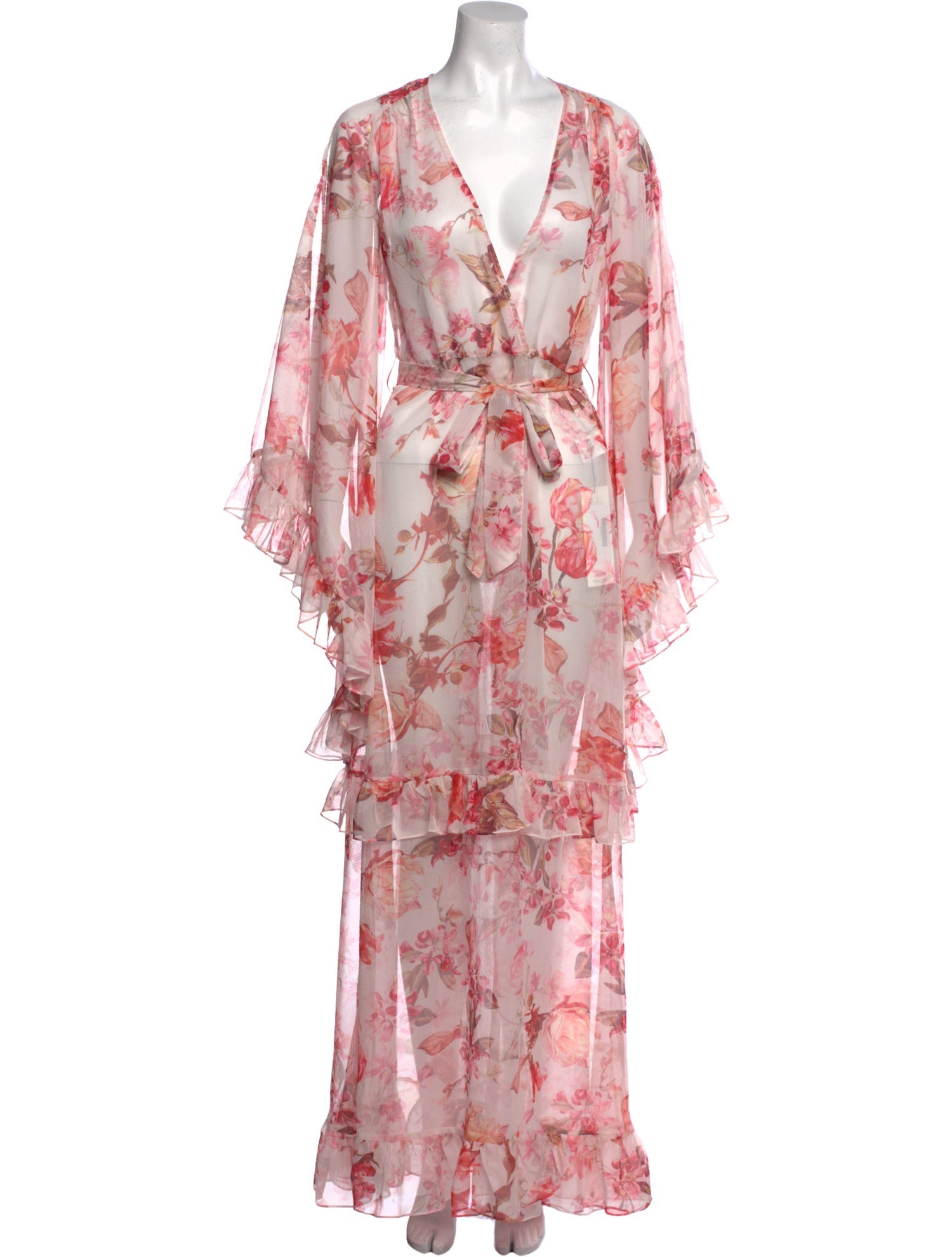 PatBO Floral Print Long Dress