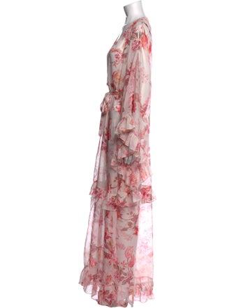 PatBO Floral Print Long Dress