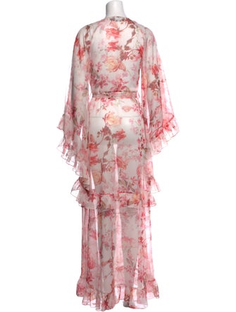 PatBO Floral Print Long Dress