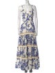 PatBO Floral Print Long Dress