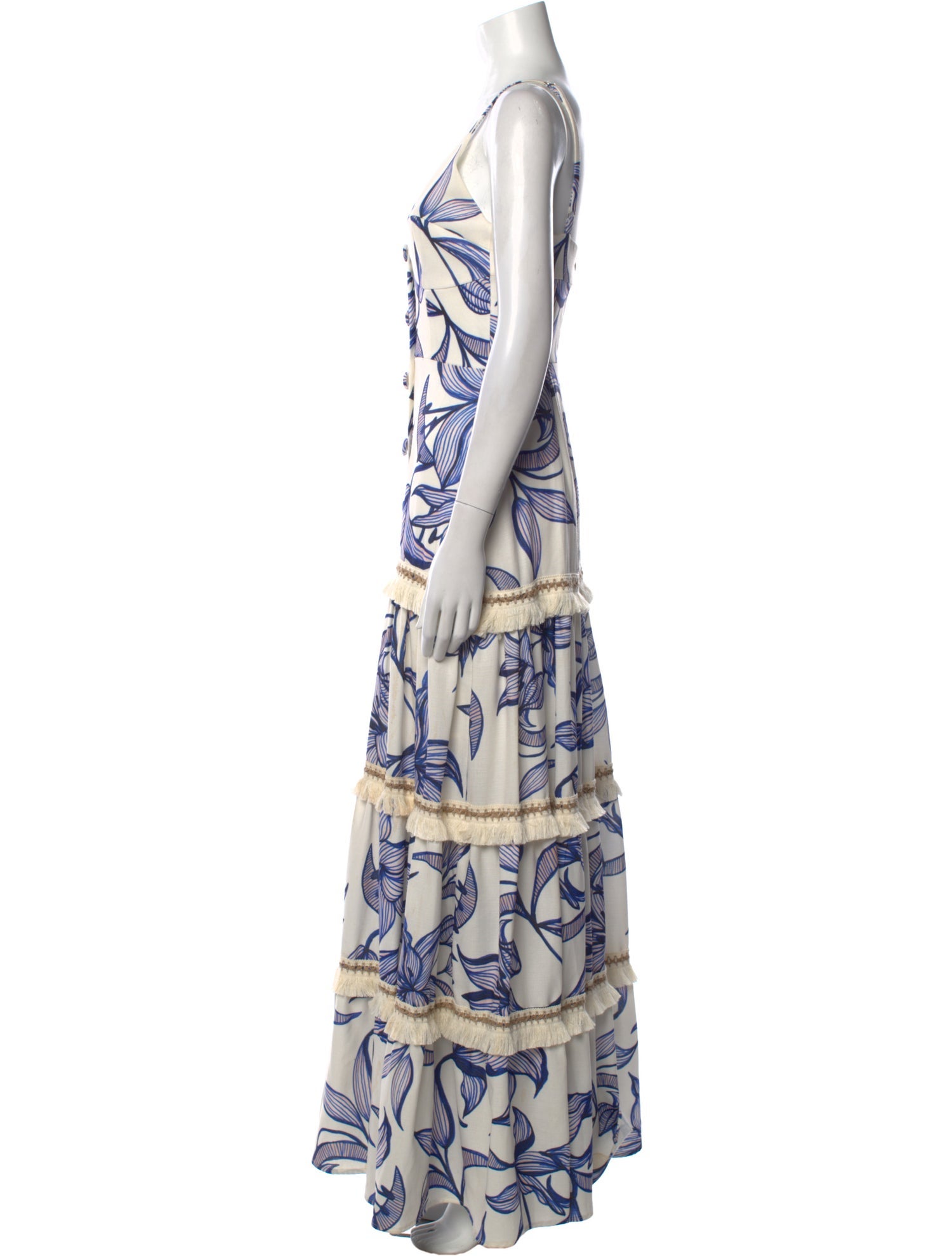 PatBO Floral Print Long Dress