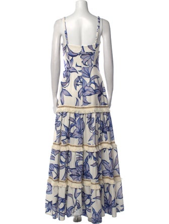 PatBO Floral Print Long Dress