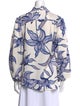 PatBO Printed V-Neck Blouse