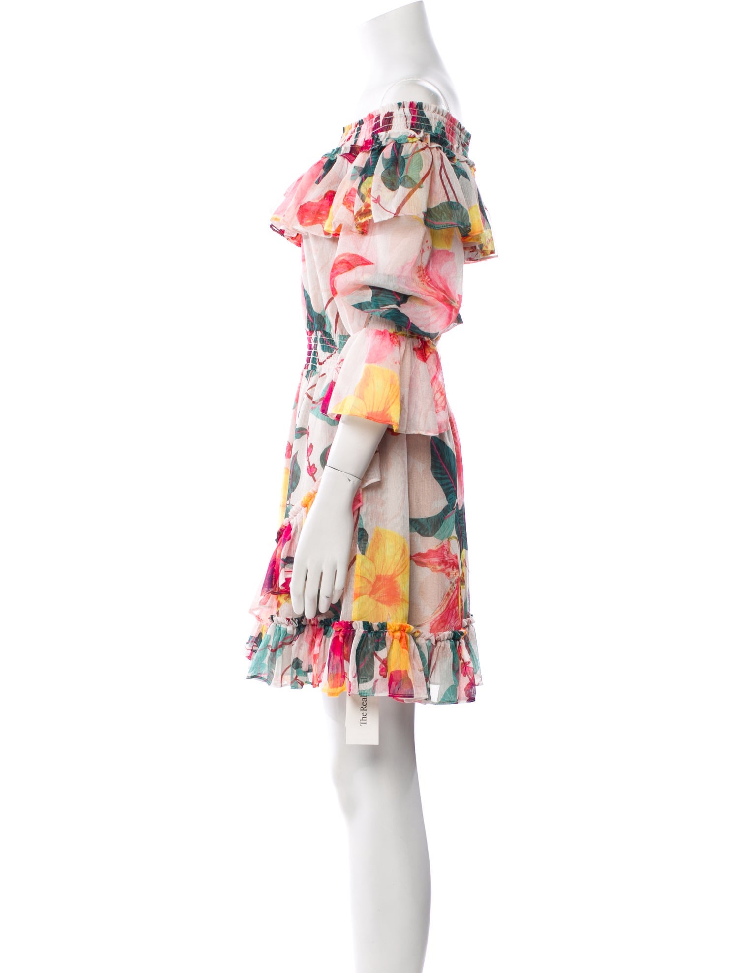 PatBO Floral Print Mini Dress