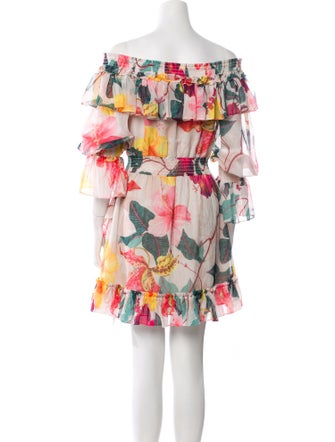 PatBO Floral Print Mini Dress