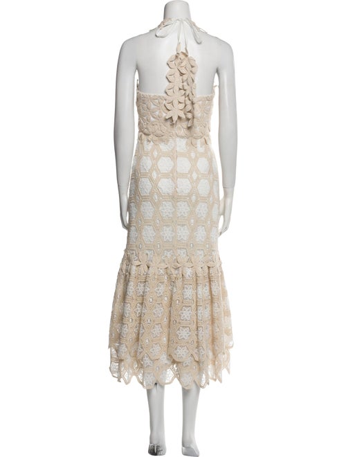 PatBO Lace Pattern Midi Length Dress