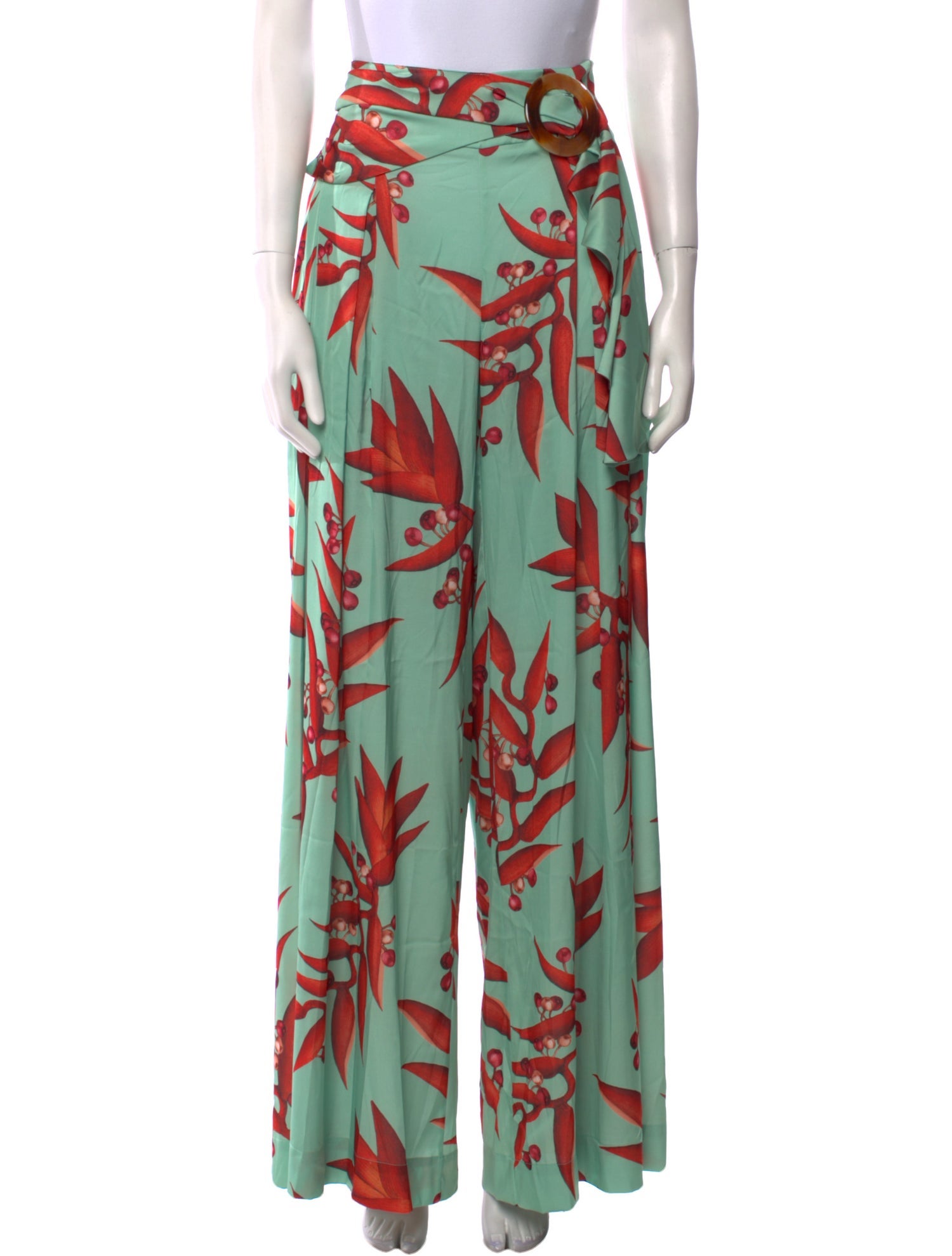 PatBO Printed Wide Leg Pants
