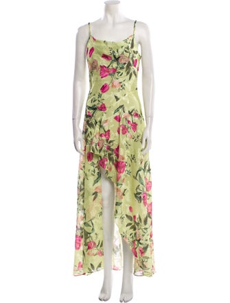 PatBO Floral Print Long Dress