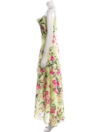 PatBO Floral Print Long Dress