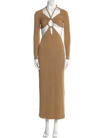 PatBO Halterneck Long Dress