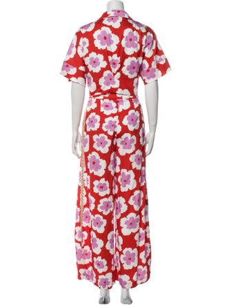 PatBO Floral Print Pant Set