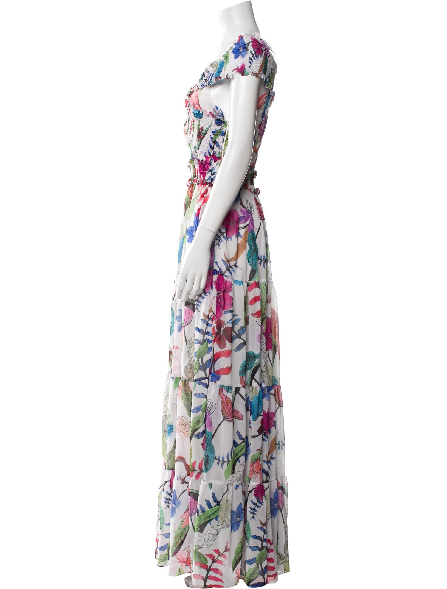 PatBO Floral Print Long Dress