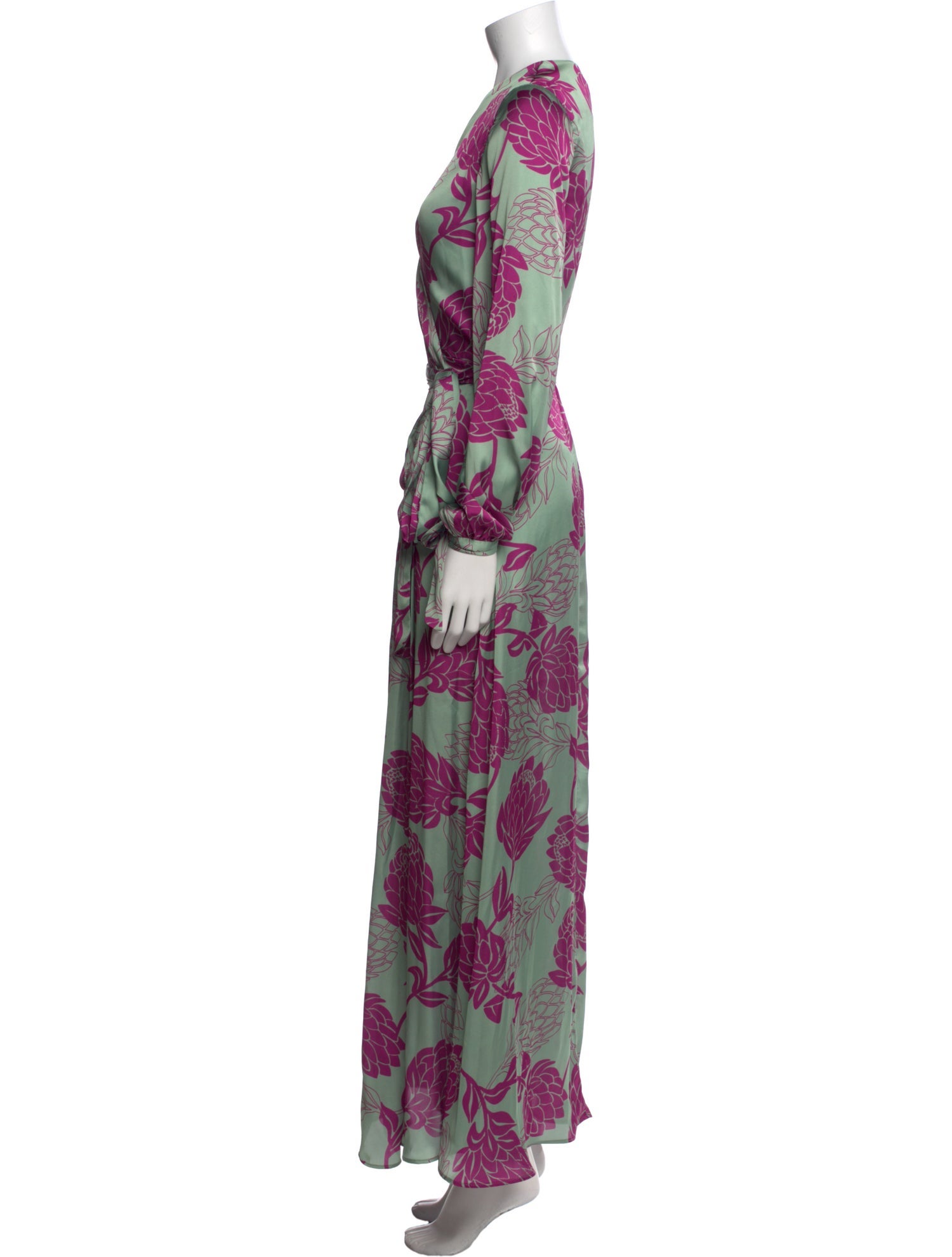 PatBO Floral Print Long Dress