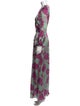 PatBO Floral Print Long Dress