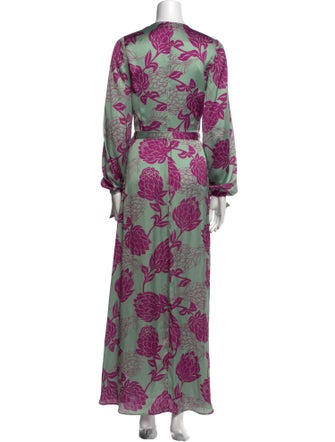 PatBO Floral Print Long Dress