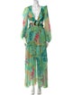 PatBO Floral Print Long Dress