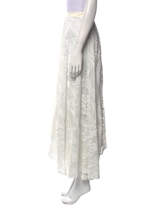 PatBO Lace Pattern Midi Length Skirt