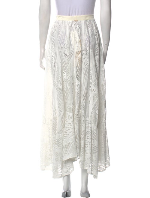 PatBO Lace Pattern Midi Length Skirt