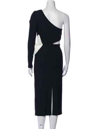 PatBO Colorblock Pattern Midi Length Dress