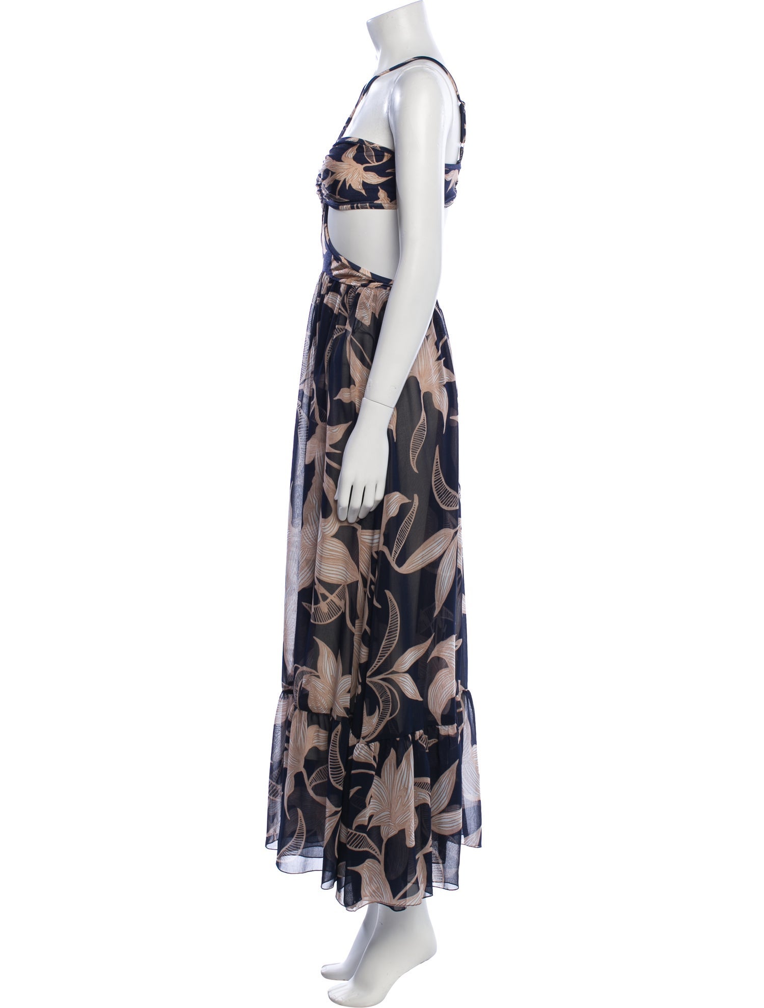 PatBO Printed Long Dress