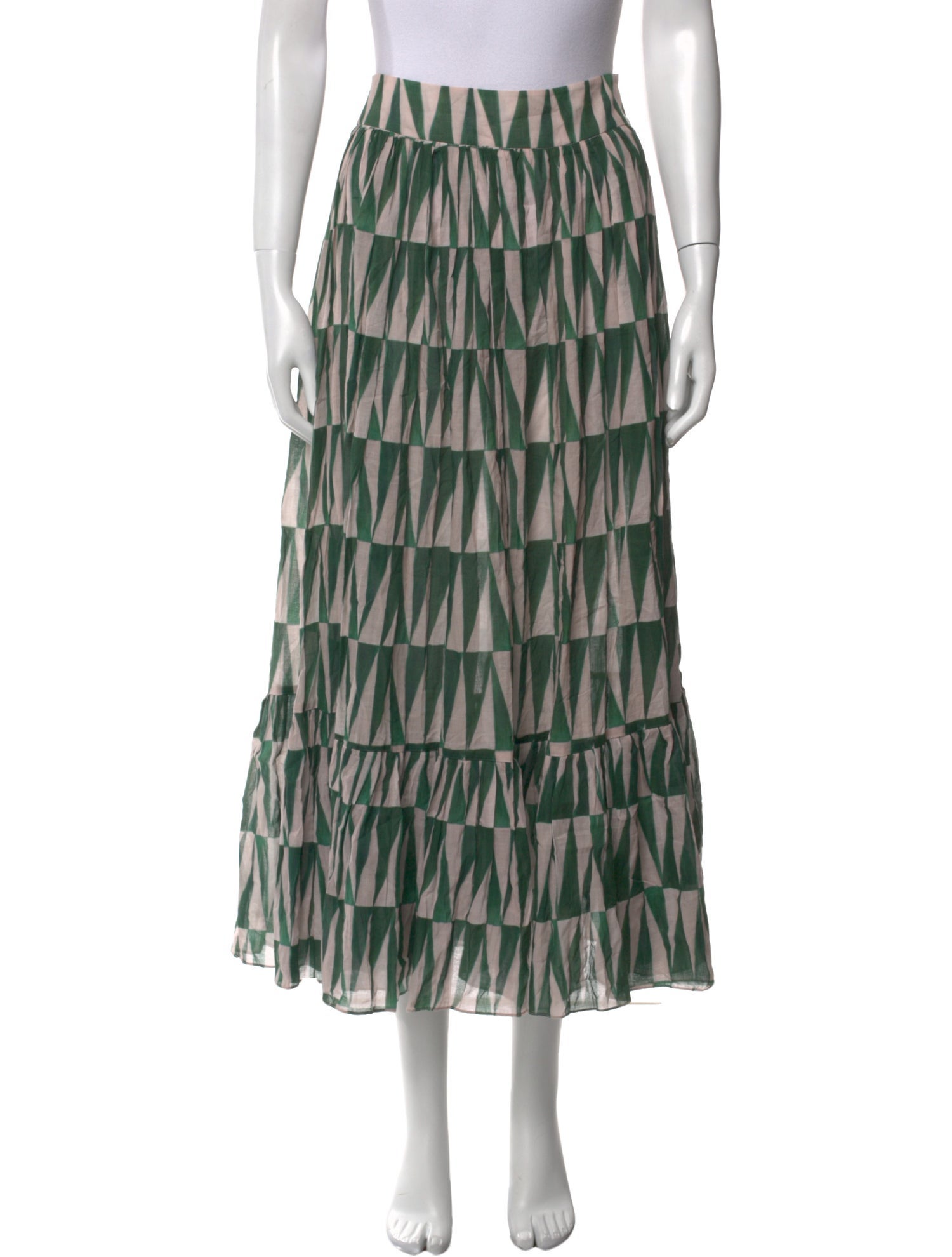 PatBO Printed Midi Length Skirt