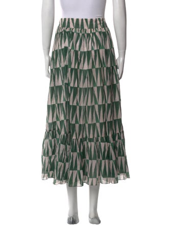 PatBO Printed Midi Length Skirt