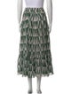 PatBO Printed Midi Length Skirt