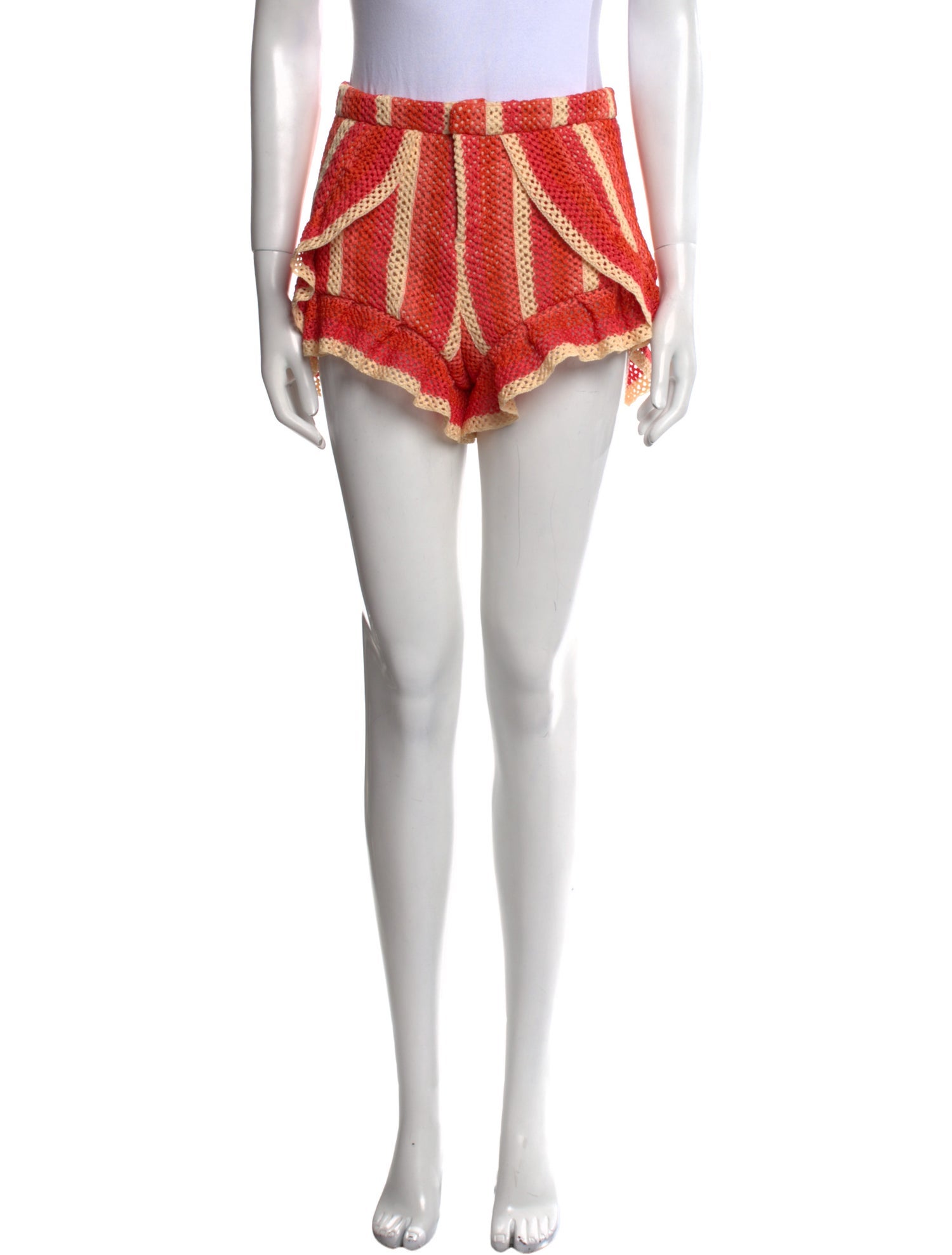 PatBO Lace Pattern Mini Shorts