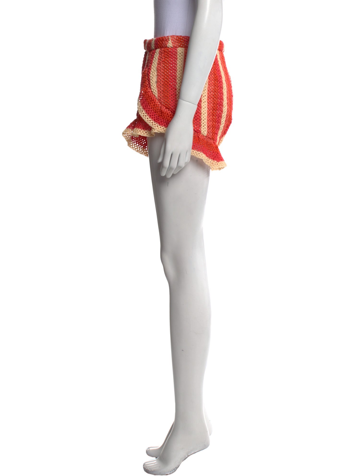 PatBO Lace Pattern Mini Shorts