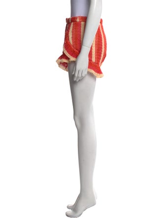 PatBO Lace Pattern Mini Shorts