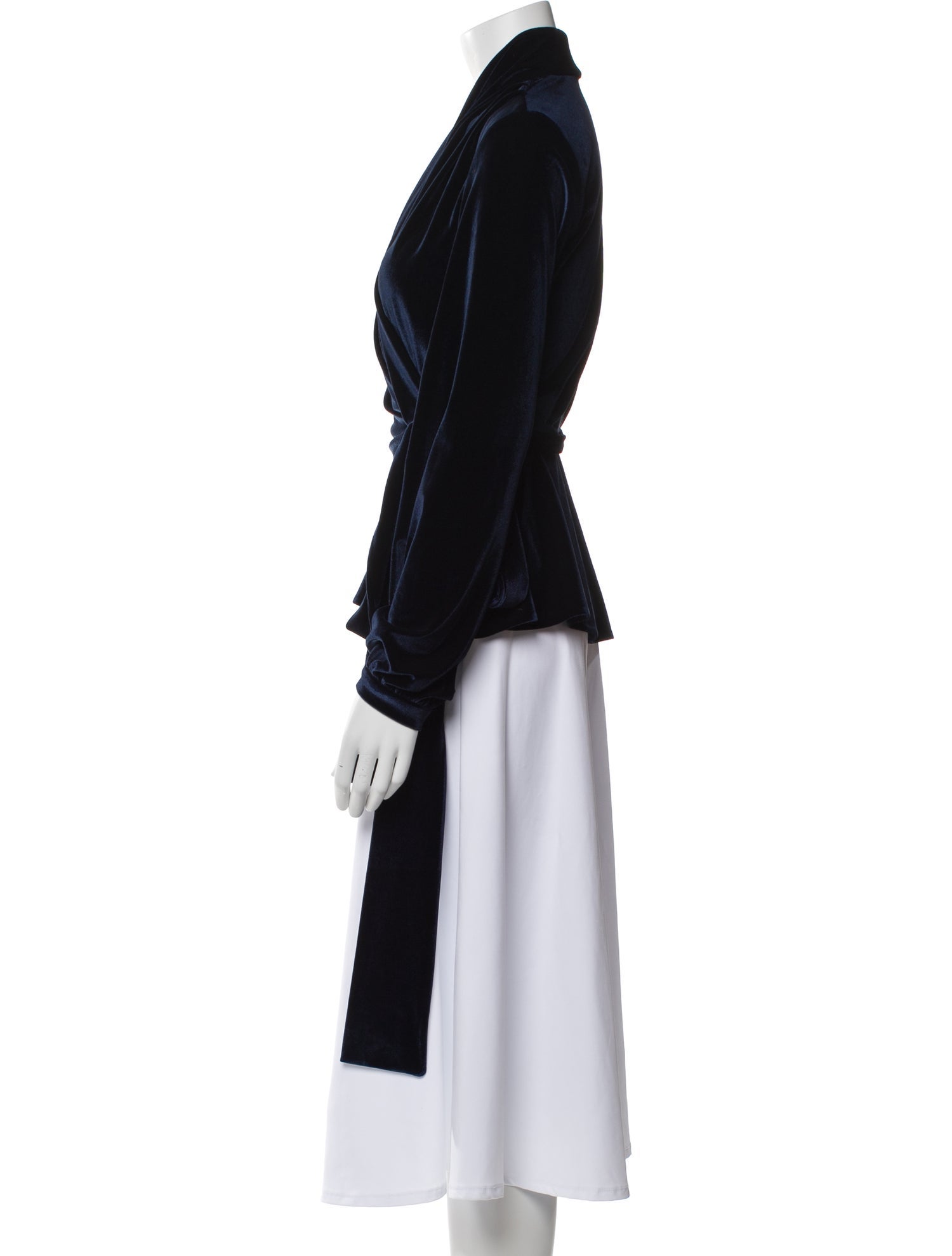 PatBO V-Neck Long Sleeve Blouse