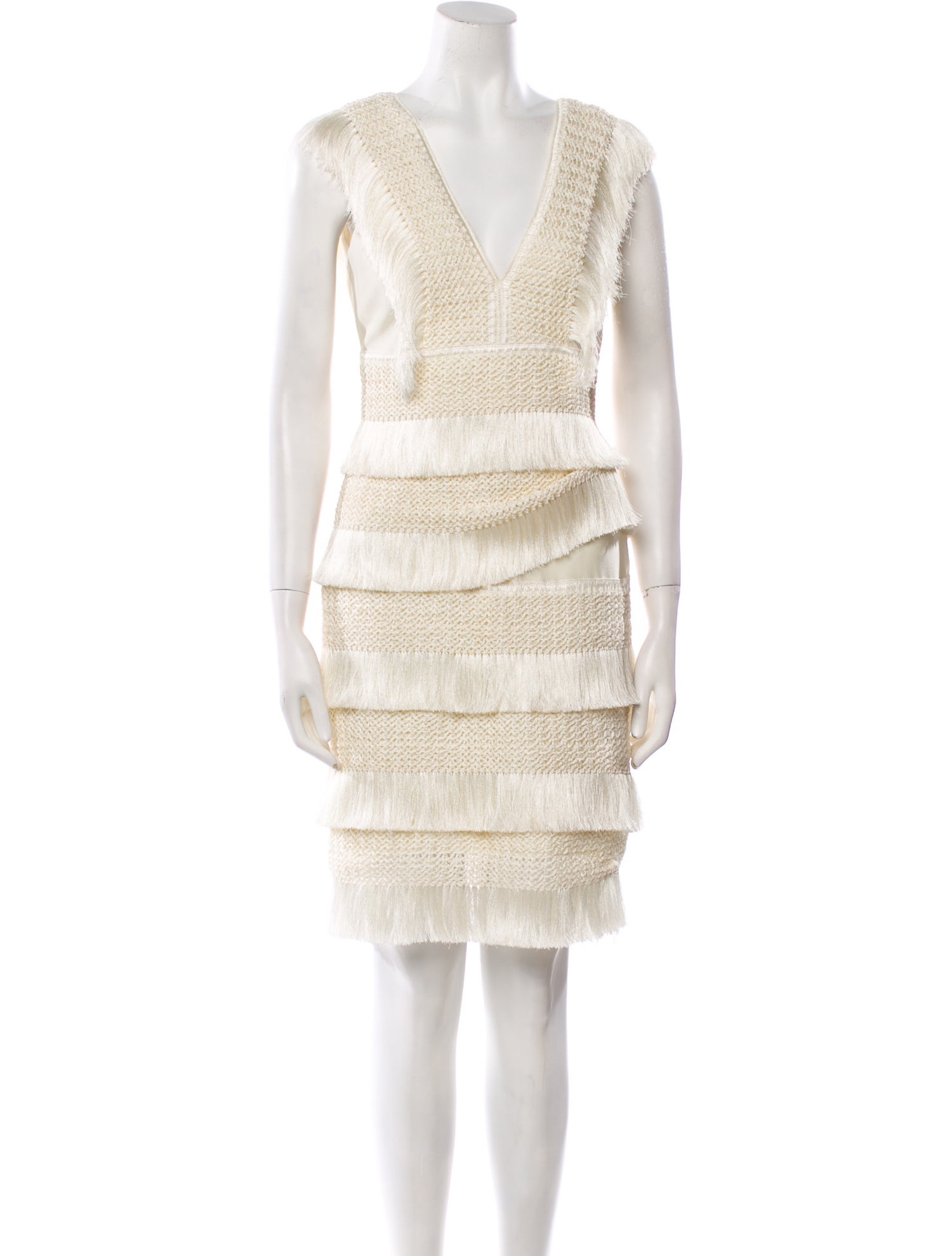 PatBO V-Neck Mini Dress