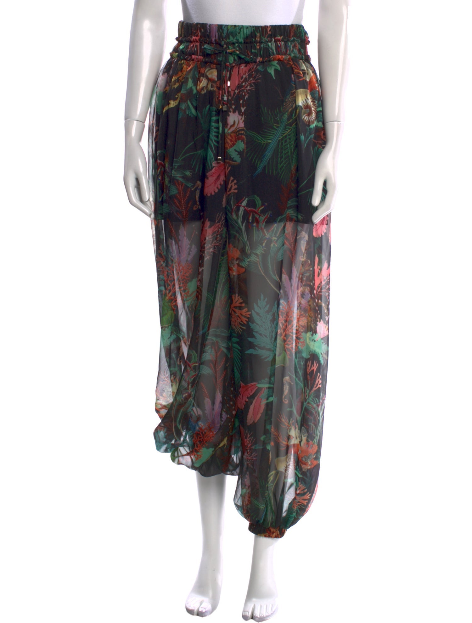 PatBO Printed Skinny Leg Pants