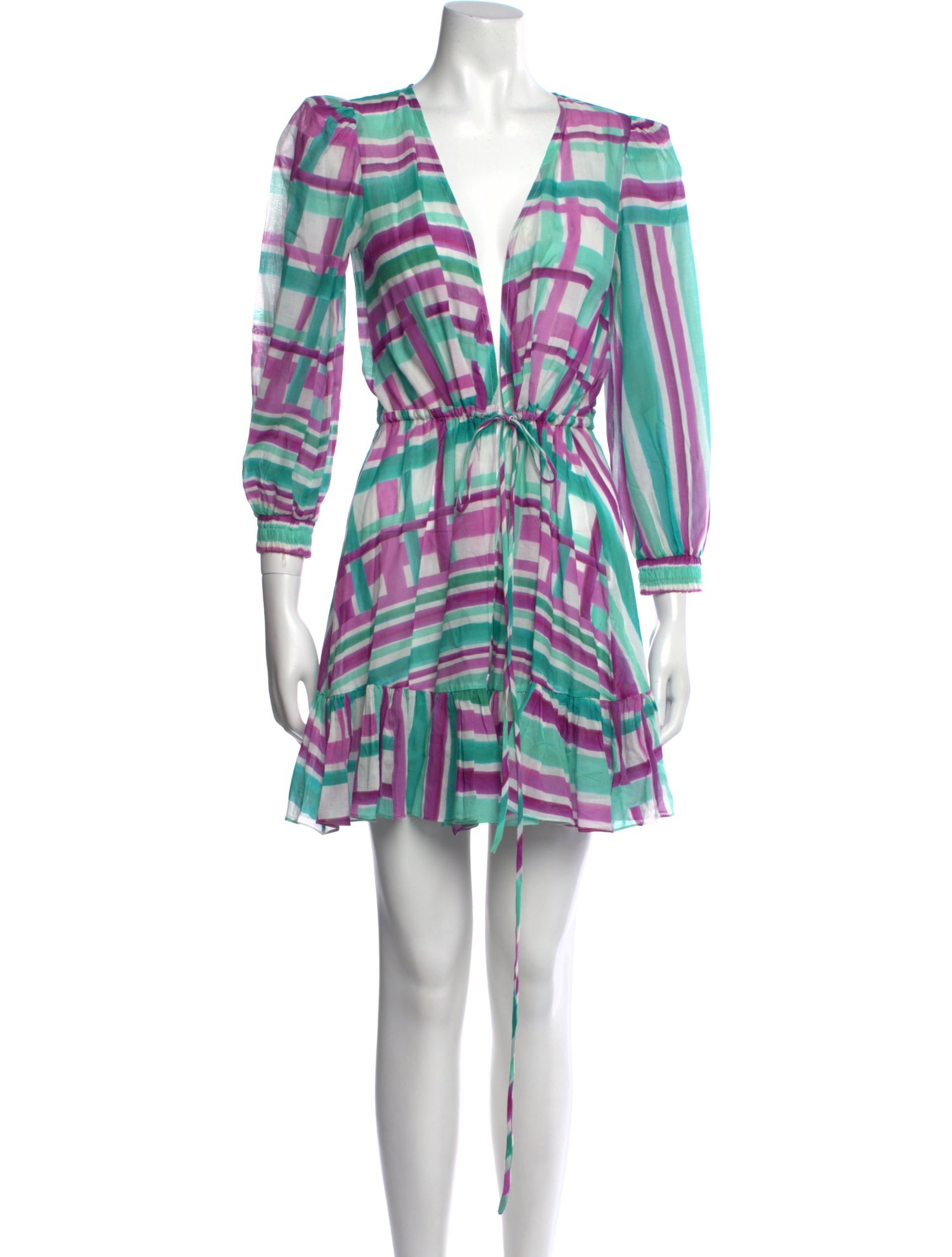 PatBO Striped Mini Dress