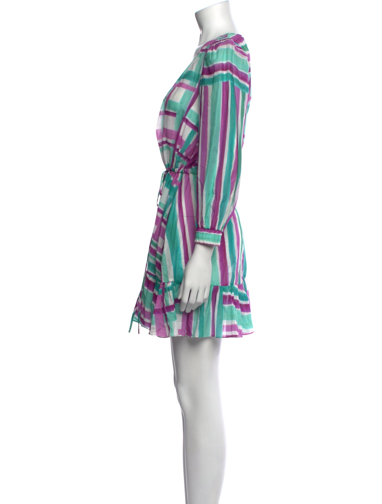 PatBO Striped Mini Dress
