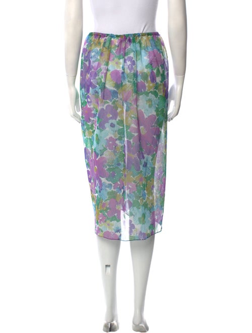 PatBO Floral Print Knee-Length Skirt