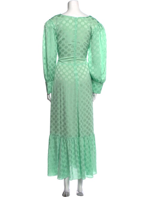 PatBO Polka Dot Print Long Dress