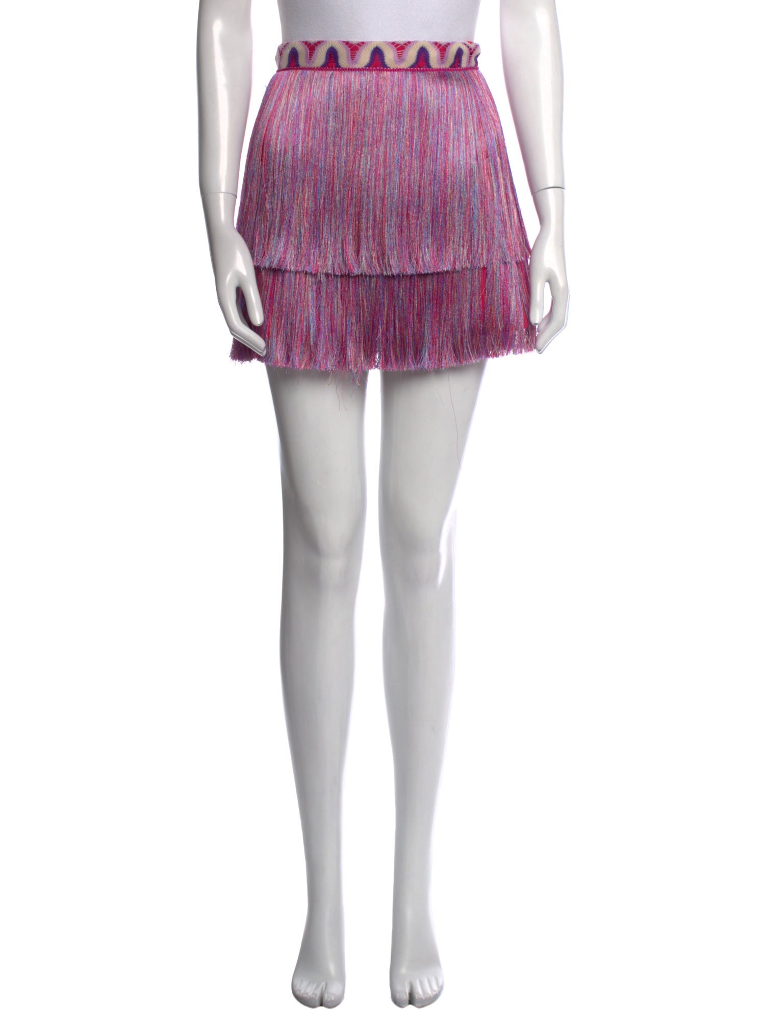 PatBO Striped Mini Skirt