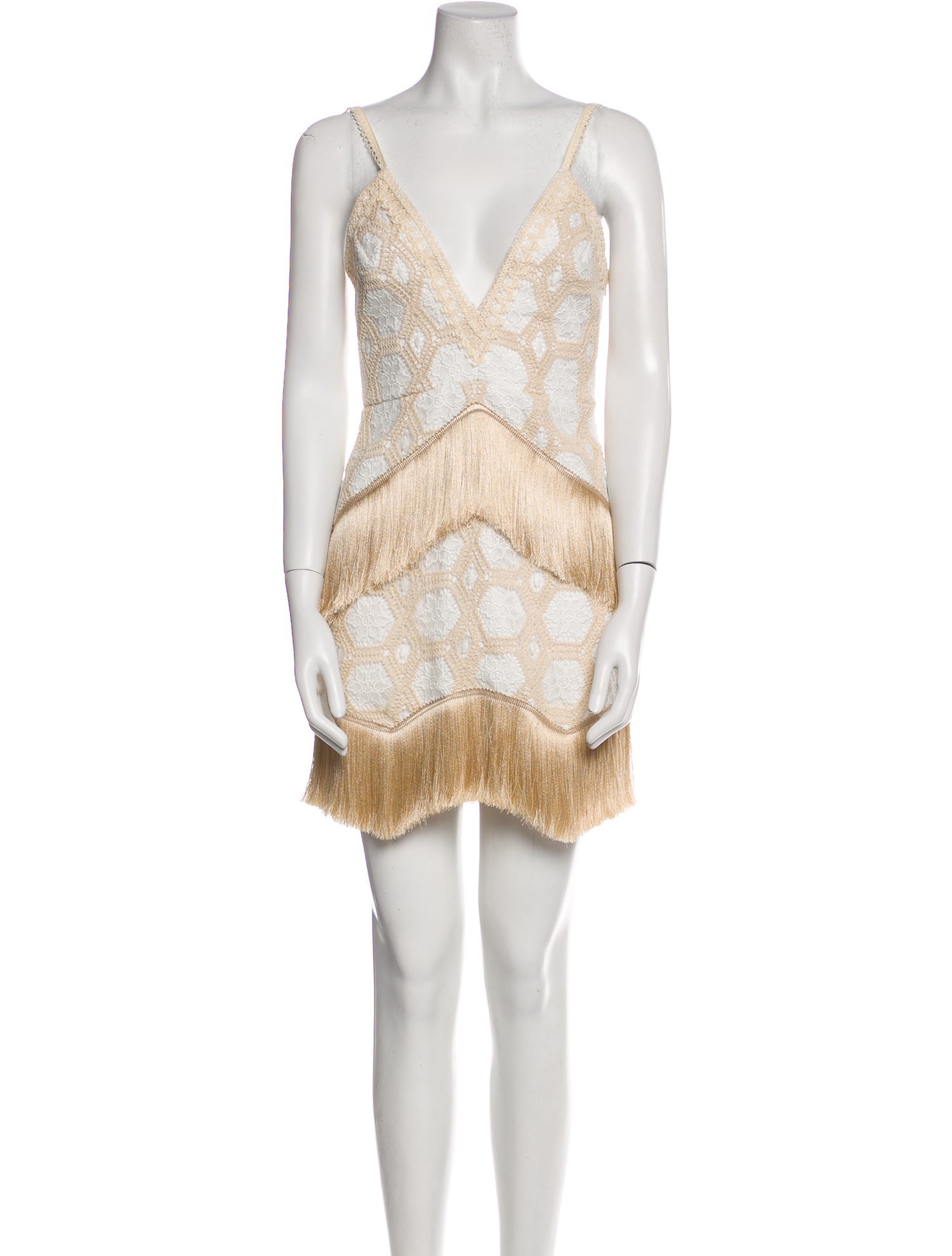 PatBO Lace Pattern Mini Dress