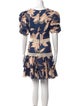 PatBO Floral Print Mini Dress