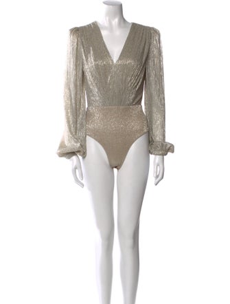 PatBO V-Neck Long Sleeve Bodysuit