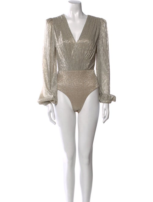 PatBO V-Neck Long Sleeve Bodysuit