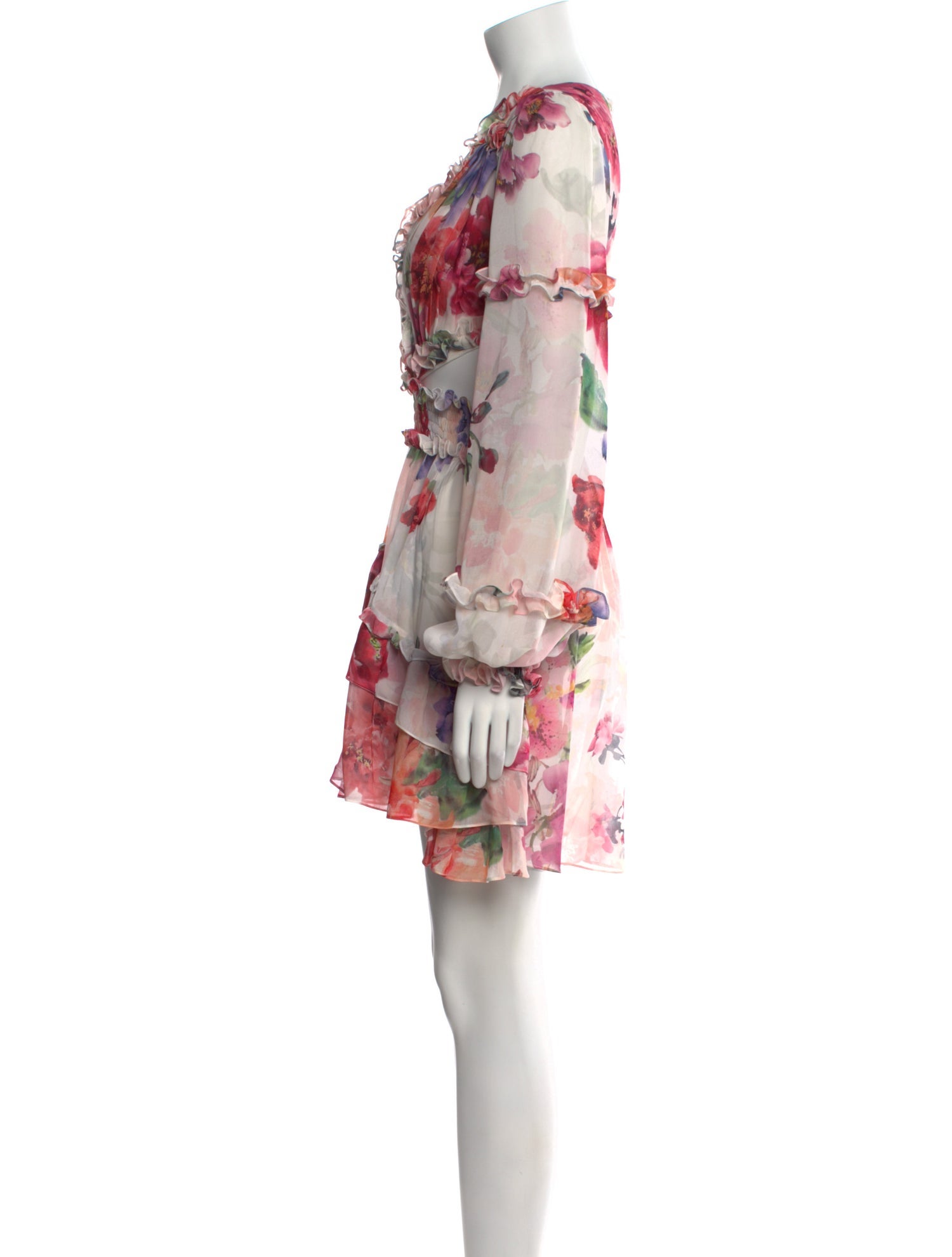 PatBO Floral Print Mini Dress